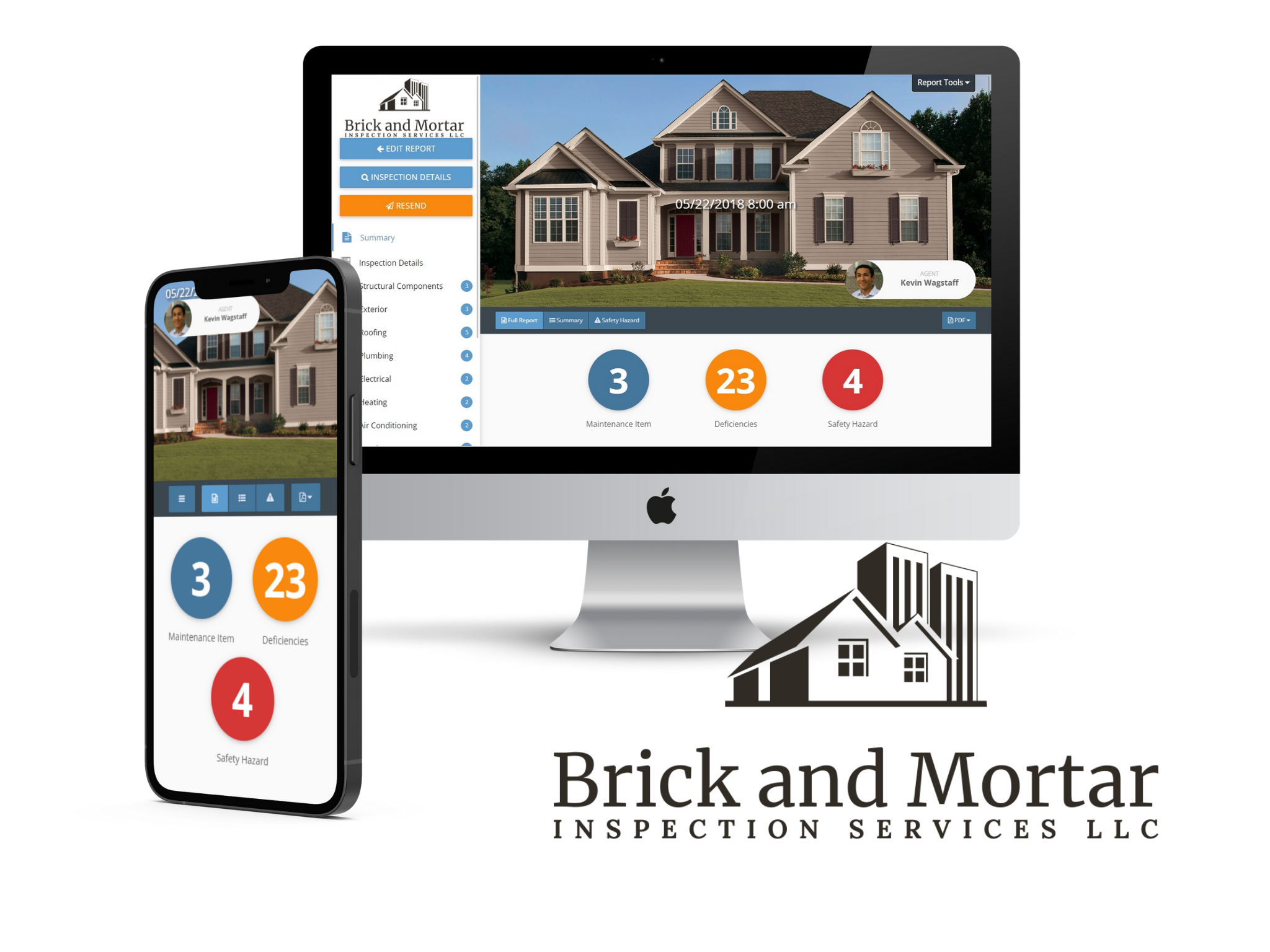 Brick and mortar mockup